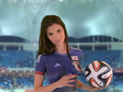 歐洲足球寶貝人體彩繪性感尤物 日本隊