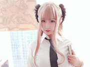 童顏巨乳美少女 貓九醬Sakura 制服誘惑溫順小綿羊